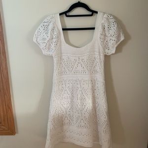 Zara Crochet Knit Mini Dress